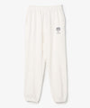 The University. カレッジロゴ スウェットロングパンツ WHITE