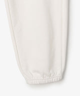 The University. カレッジロゴ スウェットロングパンツ WHITE