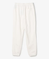 The University. カレッジロゴ スウェットロングパンツ WHITE