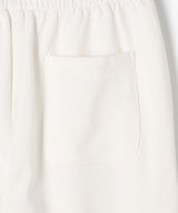 The University. カレッジロゴ スウェットロングパンツ WHITE