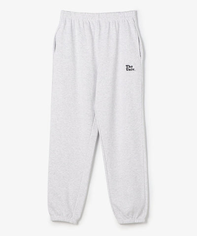 The Univ. エンブロイダリー スウェットロングパンツ GRAY
