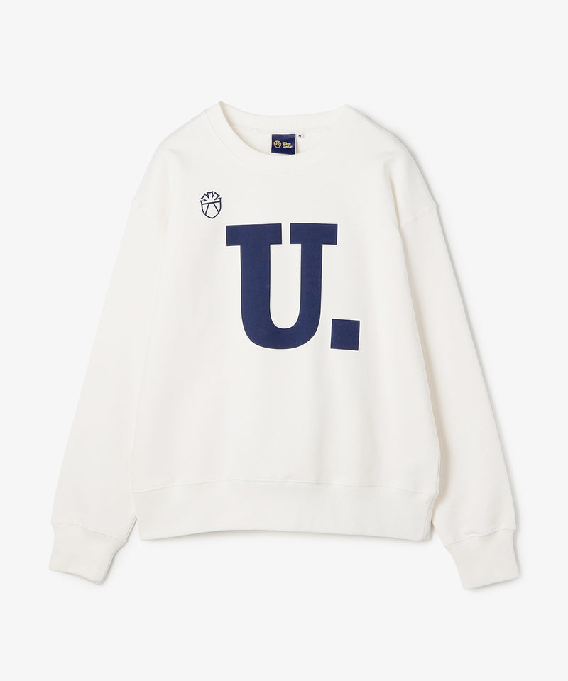 The University. Uロゴ スウェット WHITE