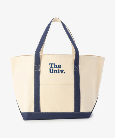 UNIVキャンバストートバッグ L WHITE