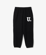 Uロゴプリントロングパンツ BLACK