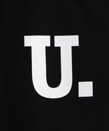 Uロゴプリントロングパンツ BLACK