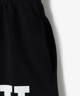Uロゴプリントロングパンツ BLACK