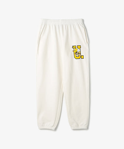 BEE Uロゴロングパンツ WHITE