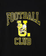 FOOTBALL CLUBロゴ　ロンT　BLACK
