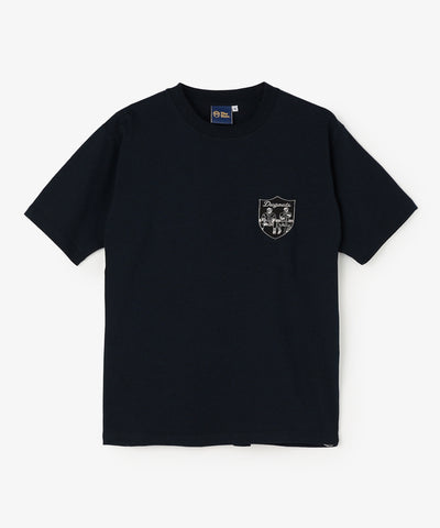 DUGOUTS TEAM EMBLEM TEE(刺繍) NAVY