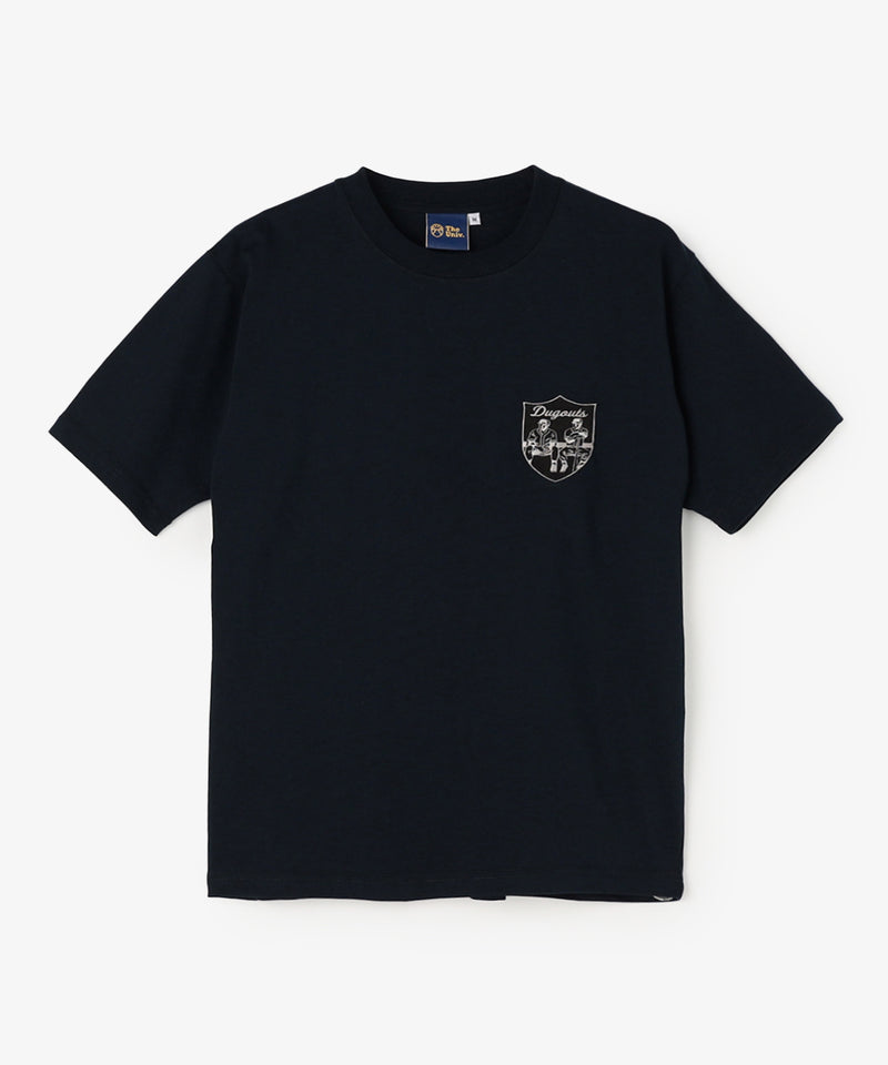 DUGOUTS TEAM EMBLEM TEE(刺繍) NAVY