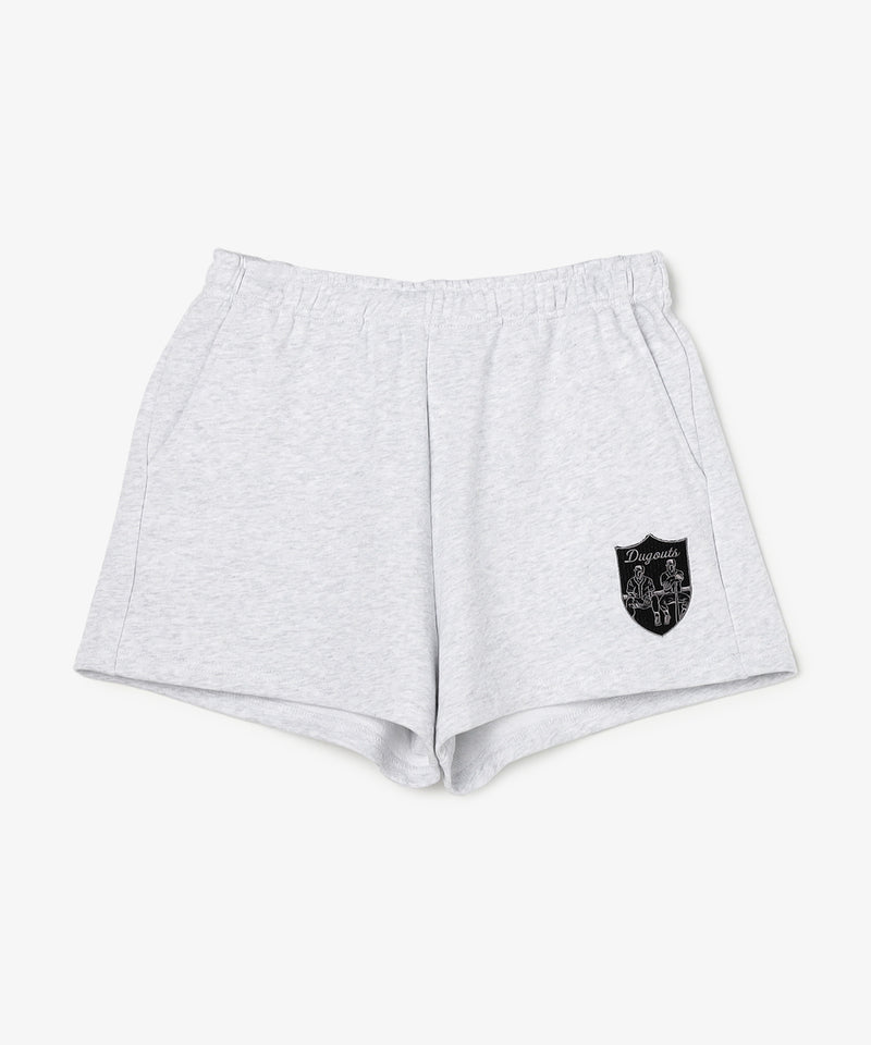 DUGOUTS TEAM EMBLEM SWEAT SHORT(刺繍) GRAY