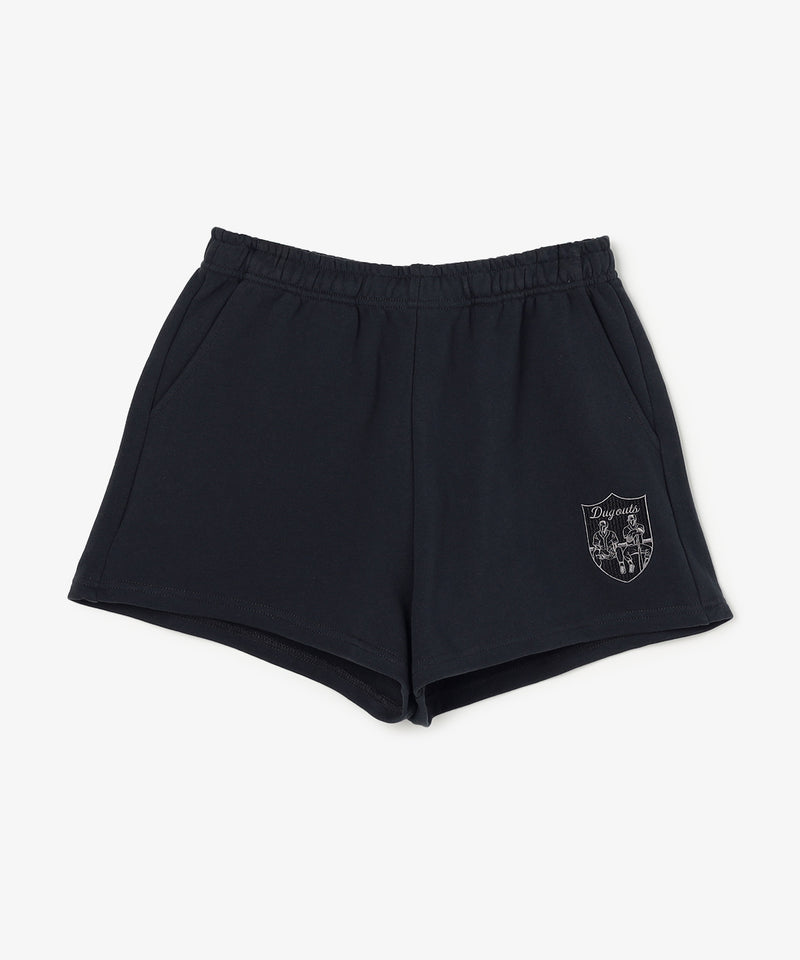 DUGOUTS TEAM EMBLEM SWEAT SHORT(刺繍) NAVY
