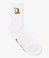 UNIV　football　3Pソックス　メンズ25-27cm WHITE