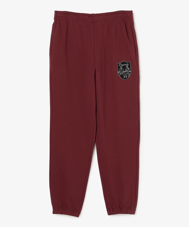 DUGOUTS TEAM EMBLEM SWEATPANT(刺繍) RED
