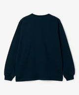 The University. カレッジロゴ ロンT NAVY