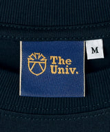 The University. カレッジロゴ ロンT NAVY