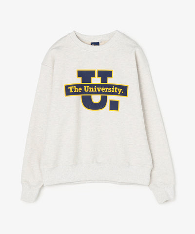 The University. ビッグラインロゴ スウェット GRAY