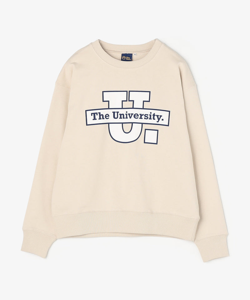 The University. ビッグラインロゴ スウェット BEIGE