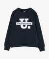The University. ビッグラインロゴ スウェット WHITE/NAVY
