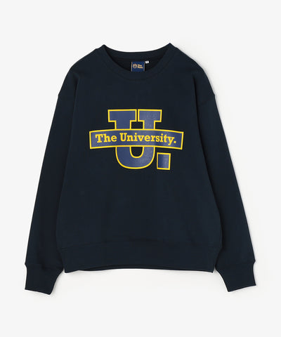 The University. ビッグラインロゴ スウェット YELLOW/NAVY