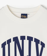 The University. カレッジロゴ スウェット WHITE