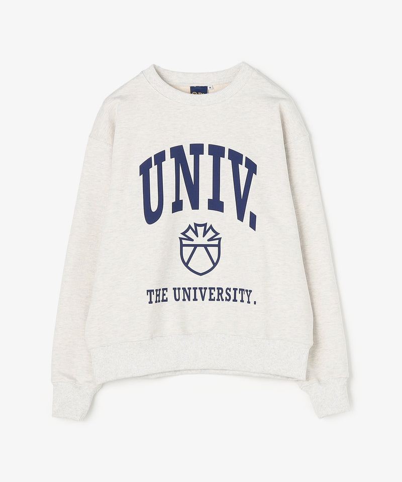 The University. カレッジロゴ スウェット GRAY