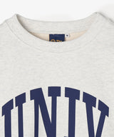 The University. カレッジロゴ スウェット GRAY