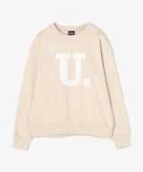 The University. Uロゴ スウェット BEIGE