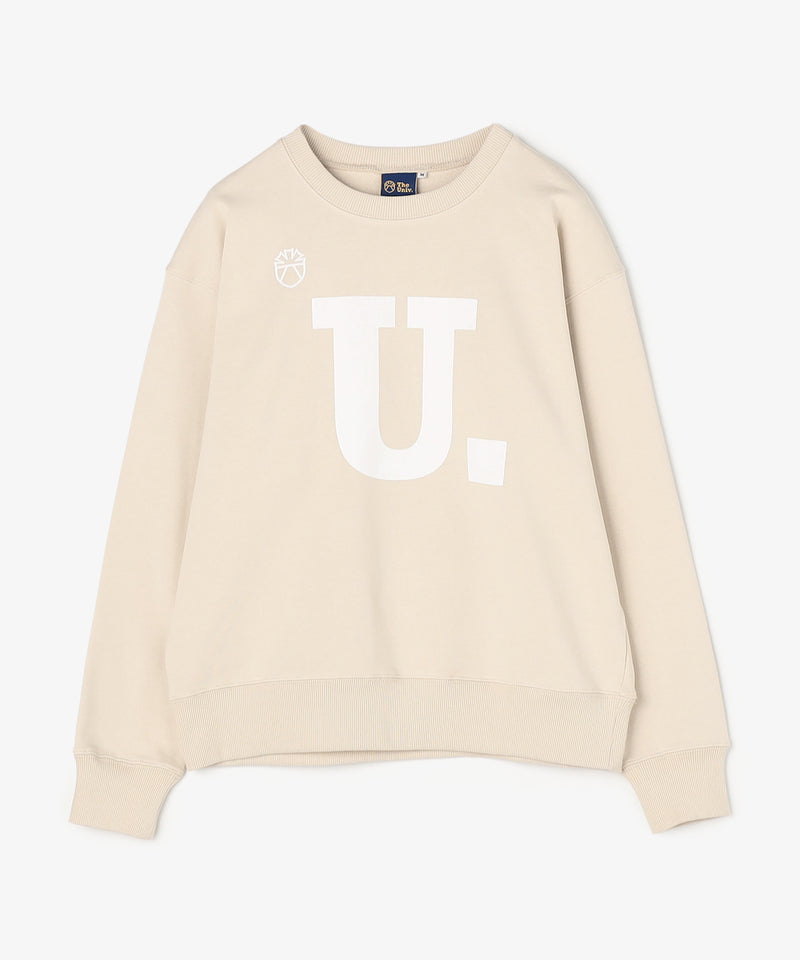 The University. Uロゴ スウェット BEIGE