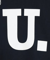 The University. Uロゴ スウェット WHITE/NAVY