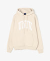 UNIV. アーチロゴ スウェットパーカー BEIGE