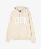 UNIV. アーチロゴ スウェットパーカー BEIGE