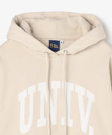 UNIV. アーチロゴ スウェットパーカー BEIGE