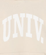 UNIV. アーチロゴ スウェットパーカー BEIGE