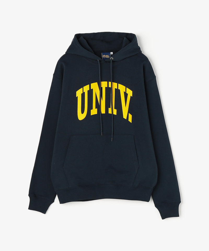 UNIV. アーチロゴ スウェットパーカー YELLOW/NAVY