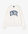 UNIV. アーチロゴ スウェット WHITE
