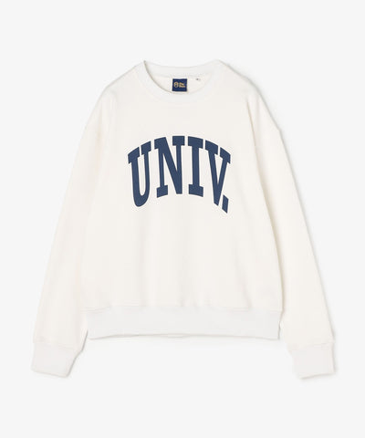 UNIV. アーチロゴ スウェット WHITE