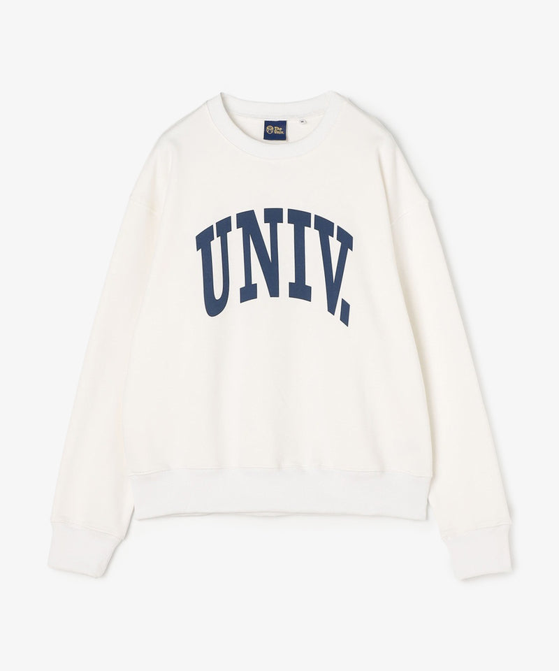 UNIV. アーチロゴ スウェット WHITE