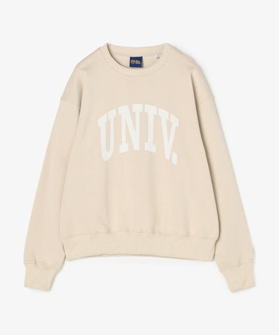 UNIV. アーチロゴ スウェット BEIGE