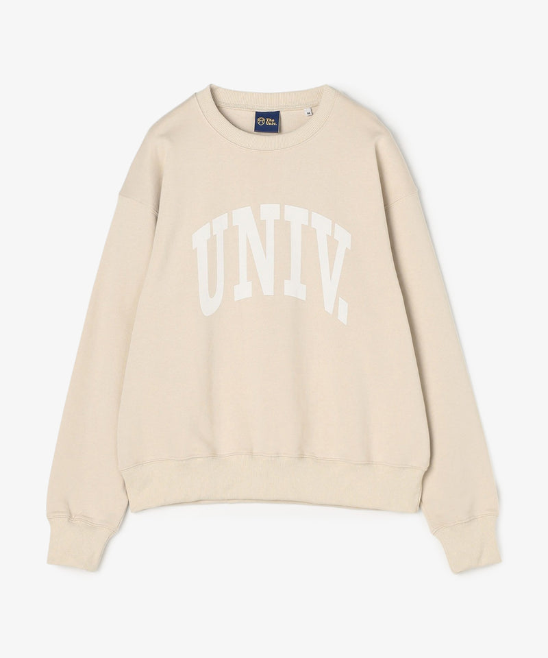 UNIV. アーチロゴ スウェット BEIGE