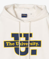 The University. ビッグラインロゴ スウェットパーカー WHITE