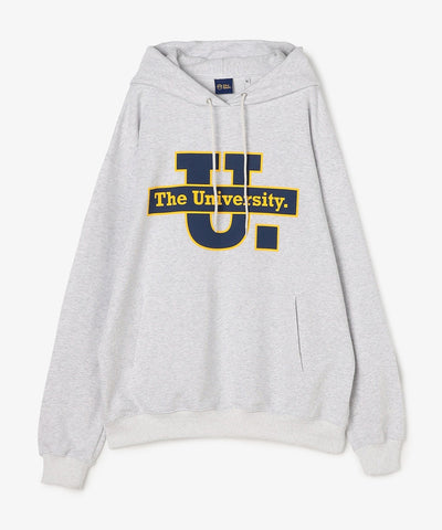 The University. ビッグラインロゴ スウェットパーカー GRAY