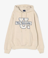 The University. ビッグラインロゴ スウェットパーカー BEIGE