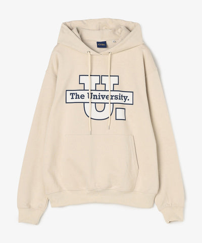 The University. ビッグラインロゴ スウェットパーカー BEIGE