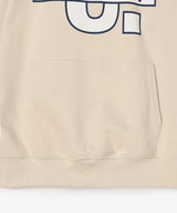 The University. ビッグラインロゴ スウェットパーカー BEIGE