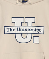 The University. ビッグラインロゴ スウェットパーカー BEIGE