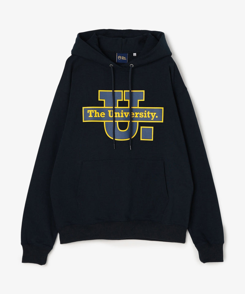 The University. ビッグラインロゴ スウェットパーカー NAVY