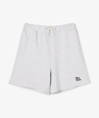 The Univ. エンブロイダリー スウェットハーフパンツ GRAY