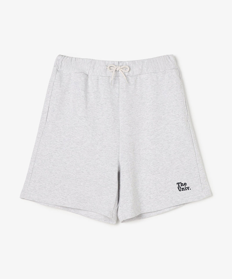 The Univ. エンブロイダリー スウェットハーフパンツ GRAY